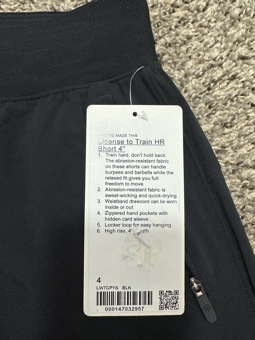 Lululemon license to train HR short 4” Shorts - Picture 3 of 4